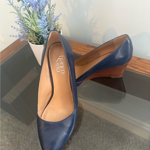 Franco Sarto Navy Blue Women's Wedge Heels - Picture 2 of 6